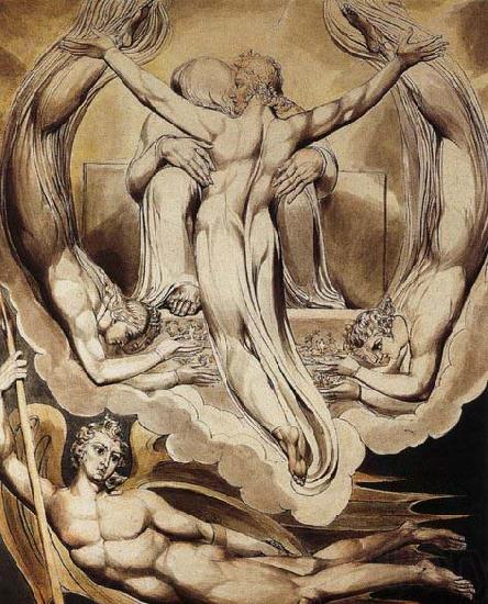 Blake, William Christ as the Redeemer of Man Spain oil painting art